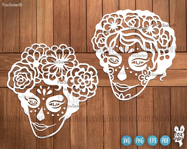 Day Of The Dead Svg Sugar Skull Svg Sugar Skull Clipart Etsy