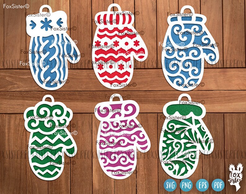 Download Christmas Baubles Svg Bundle Mittens Svg Winter Gloves Svg ...