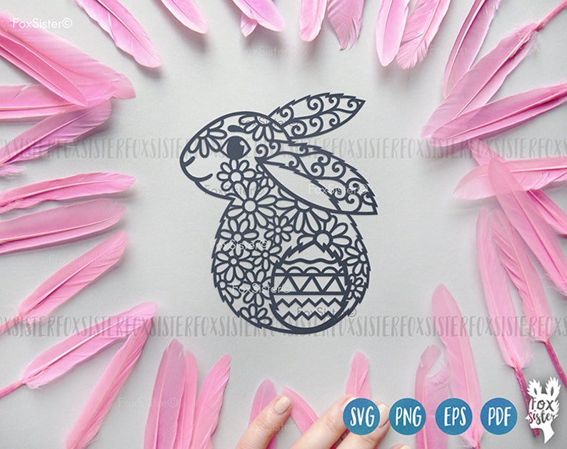 Easter Bunny Svg Cutting File for Cricut and Silhouette, Bunny Svg, Png ...