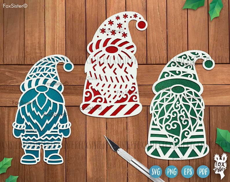 Download Christmas gnome svg bundle for Cricut and Silhouette | Etsy