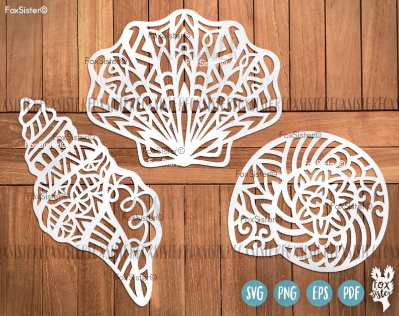Download Mandala Shell SVG Bundle Tribal Shell svg Seashells svg | Etsy