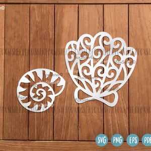 Sea Shells SVG Bundle!! 35 Seashells Svg, Beach Svg, Ocean Cut File ...