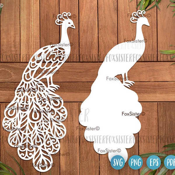 Peacock Svg, Peacock Vector cutting file, Peacock Clipart, Peacock Instant Download, Peacock digital Decal Cut file for Cricut Silhouette