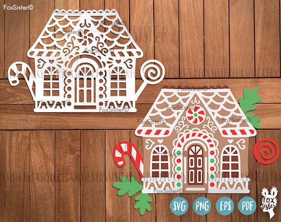 Download SVG Gingerbread House Christmas svg files Printable clip ...