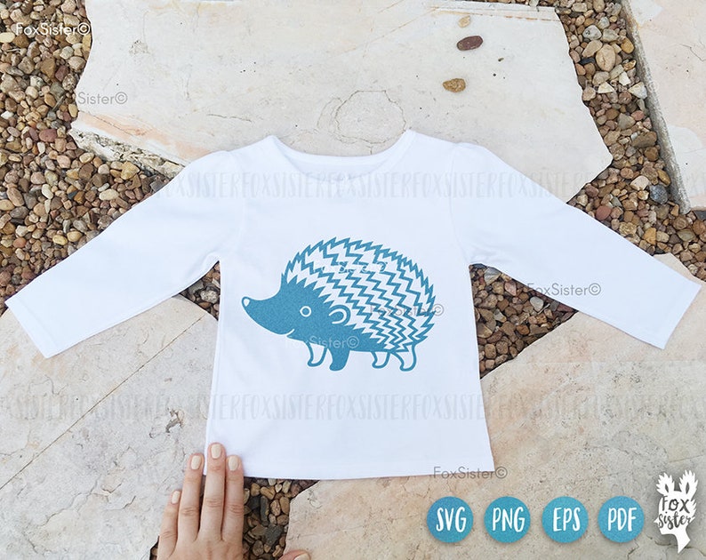 Hedgehog svg for Cricut and Silhouette, FoxSister, cute animal svg, svg files, hedgehog clipart, hedgehog cut file, animal svg, woodland svg image 5