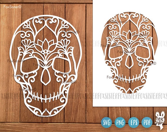 Download Floral Skull Svg Skull Svg Skeleton Svg Halloween Skull Etsy