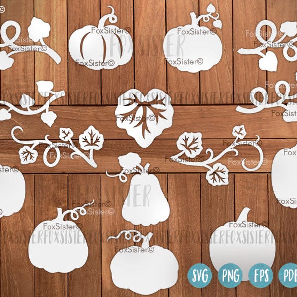 Pumpkin Svg Bundle, Halloween Svg, Leaf Svg, Pumpkin Svg, Pumpkin Clip art, Leaves Svg, Thanksgiving svg, Fall Svg, Cricut Silhouette