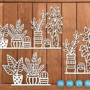 Planta Svg para Cricut y Silhouette, Planta vector clipart, FoxSister, suculenta svg, naturaleza svg, botánica svg, planta clipart, jardinería svg