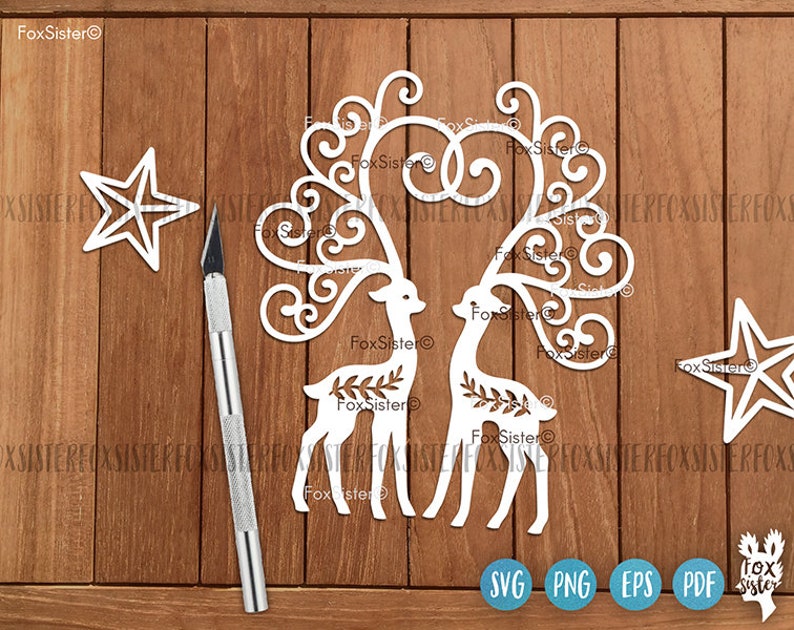 Download Gingerbread house Svg Christmas Tree Svg cut file Stars | Etsy