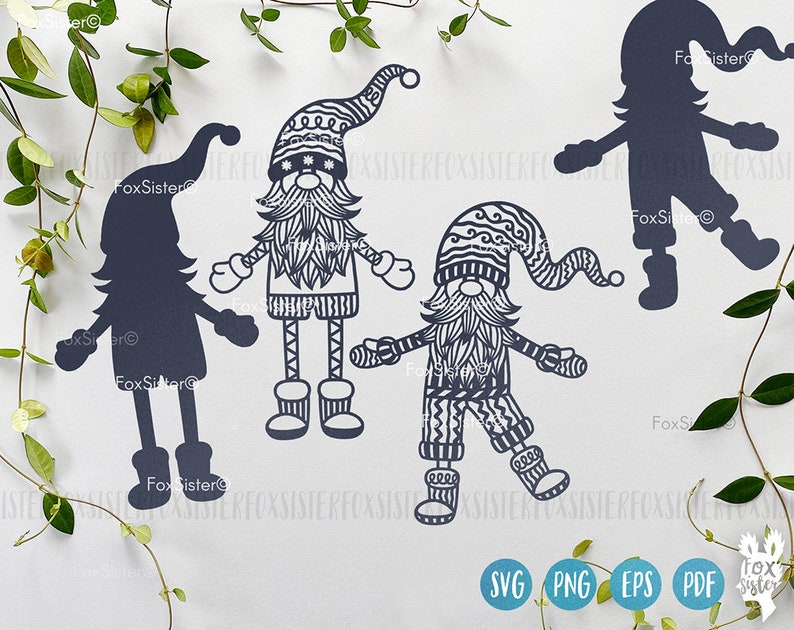 Christmas Gnome Svg Bundle for Cricut and Silhouette Santa | Etsy