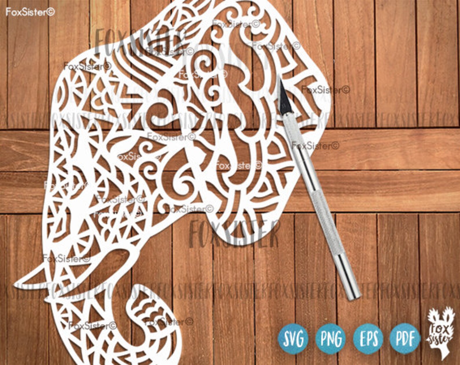 Free Free 331 Mandala Elephant Face Svg SVG PNG EPS DXF File