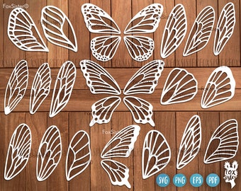 Butterfly wings svg designs for Cricut and Silhouette, butterfly svg, butterfly cut file, butterfly clipart, butterfly wings vector clipart
