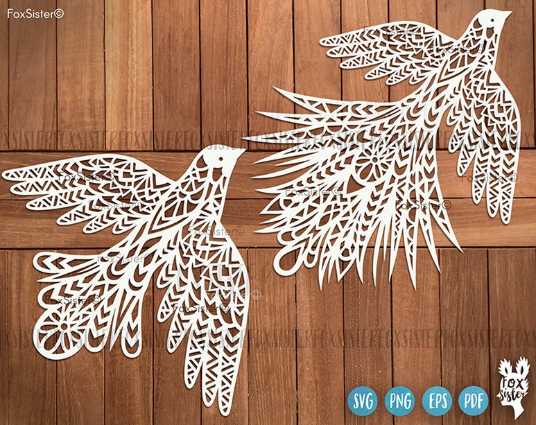 Download Bird Svg Cut File Bird Svg Clipart Flying Bird Svg Mandala Etsy