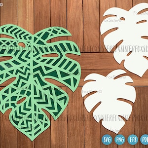Leaves Svg Set 10, Tropical Leaf Svg File 3 Leaf Designs, Leaves Cut File, Hand Drawn Leaves, Plants Svg, Leaf Cricut, Leaf Silhouette