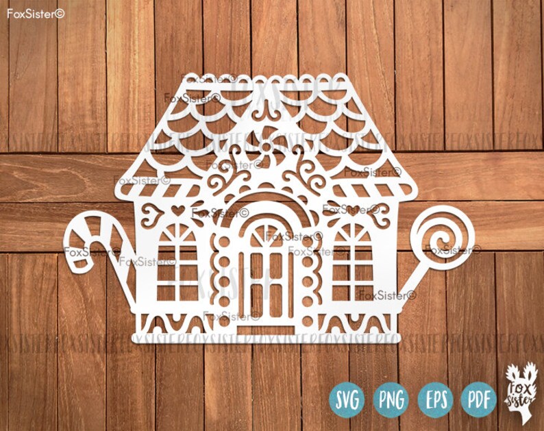Download SVG Gingerbread House Christmas svg files Printable clip ...
