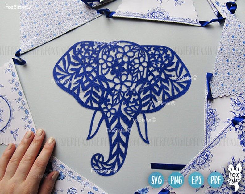 Download Floral Elephant svg Cut File Elephants svg Animal Svg | Etsy