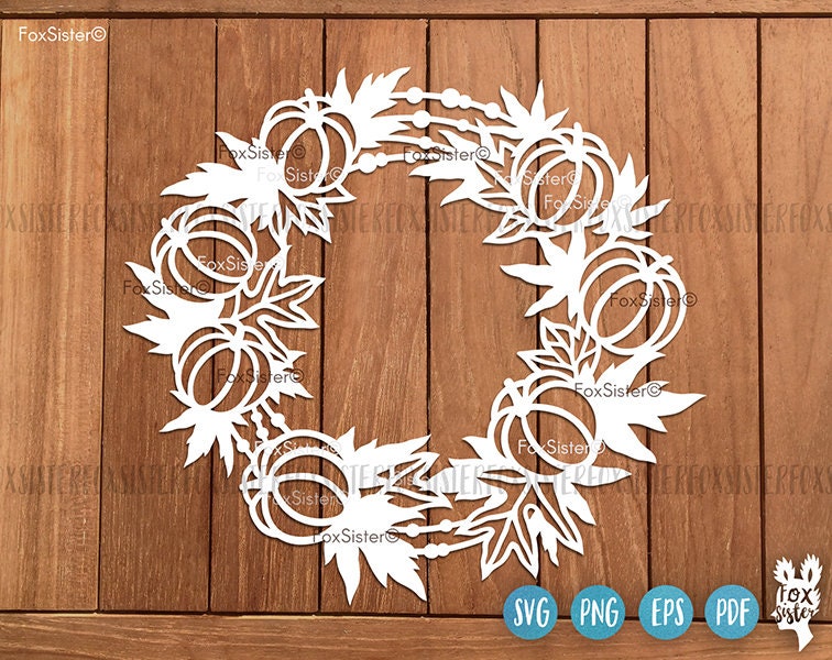 Download Fall Wreath Svg Cut File Pumpkin Svg Halloween wreath Svg ...