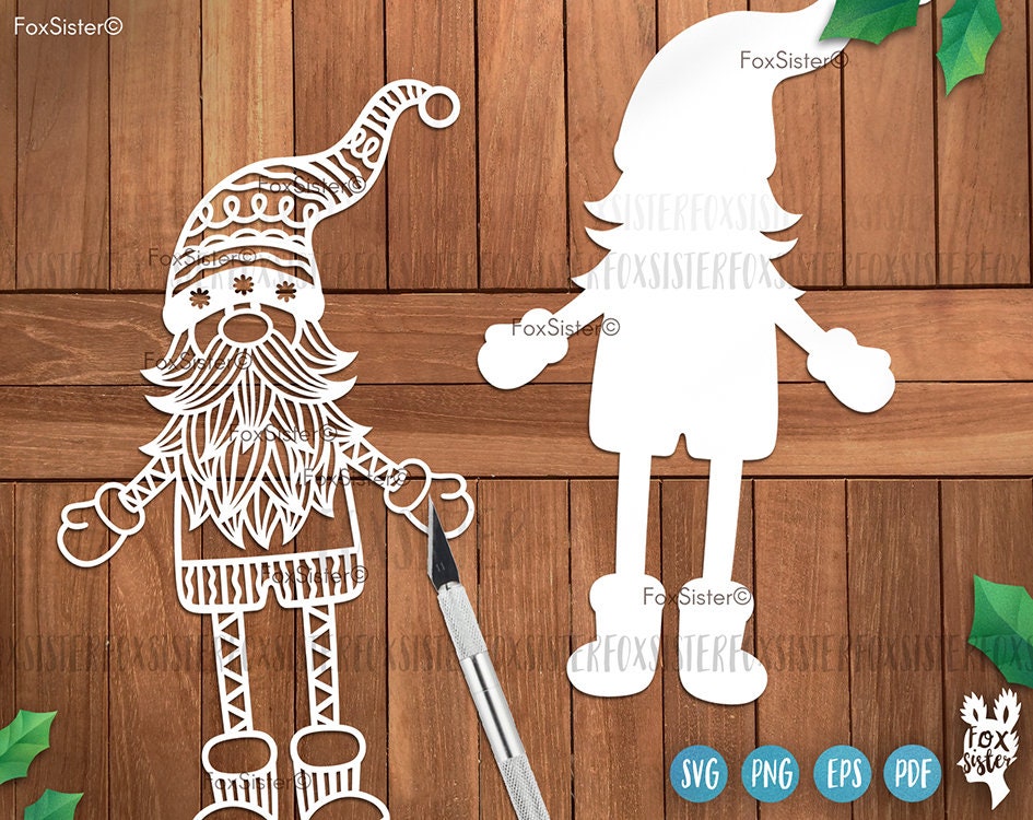 Christmas Gnome Svg Bundle for Cricut and Silhouette Santa | Etsy