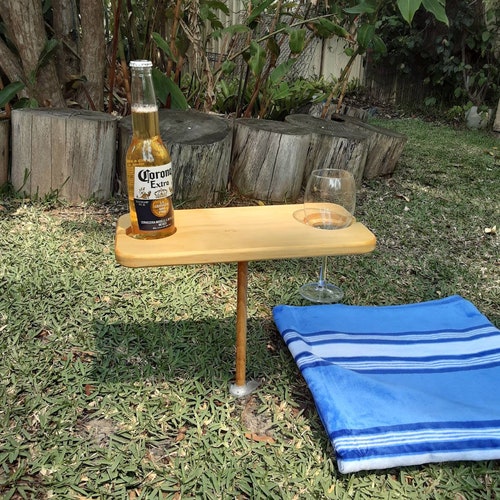 Wooden Wine Picnic Table Portable Etsy Australia