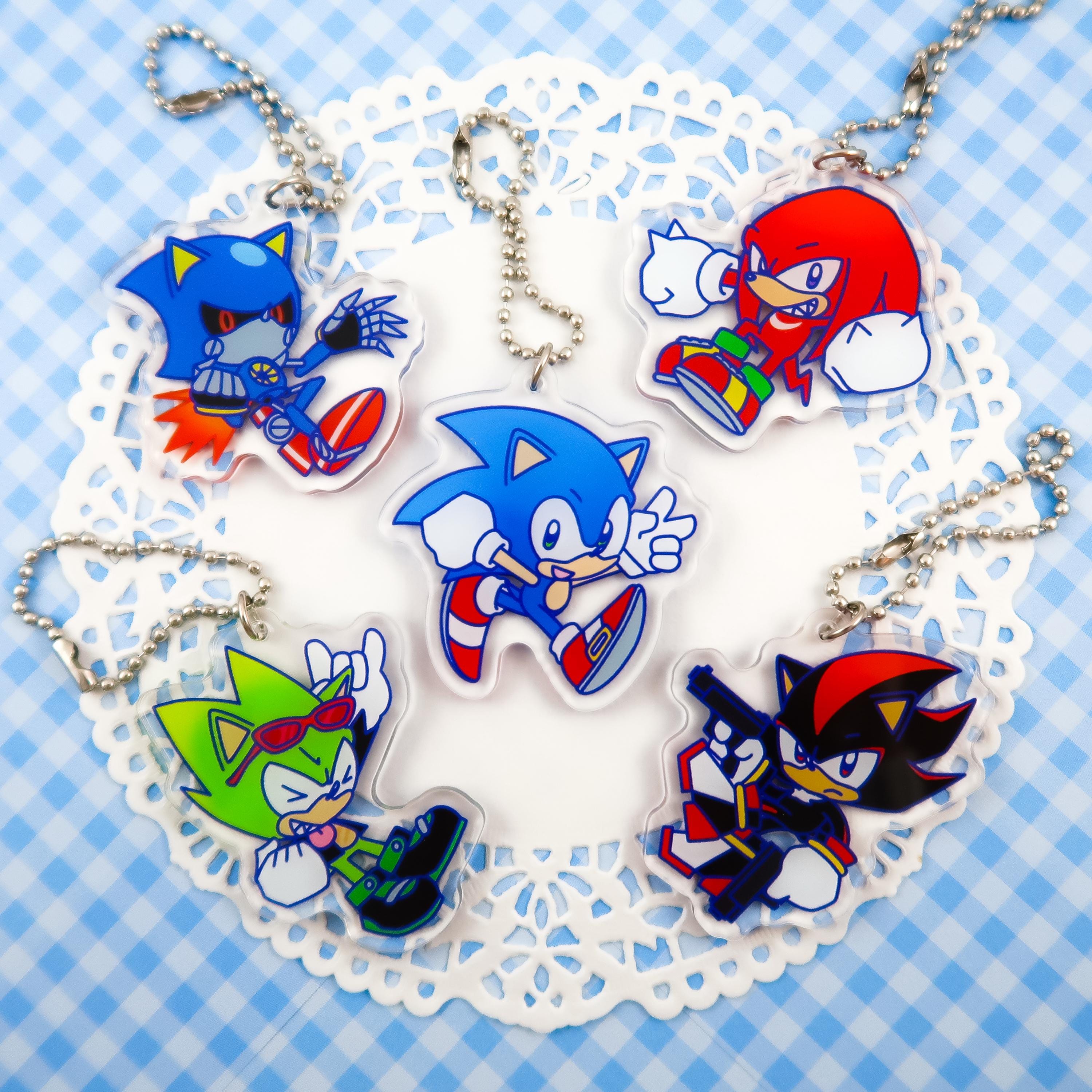 Metal sonic keychain - Etsy 日本