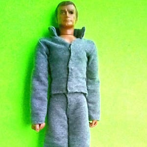 Six Million Dollar Man Custom Gray Sweat Pants & Jacket