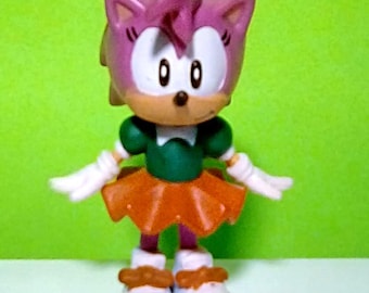 Sonic the Hedgehog Deluxe Collectible PVC Figure Amy Rose Vintage Jazwares  Toy