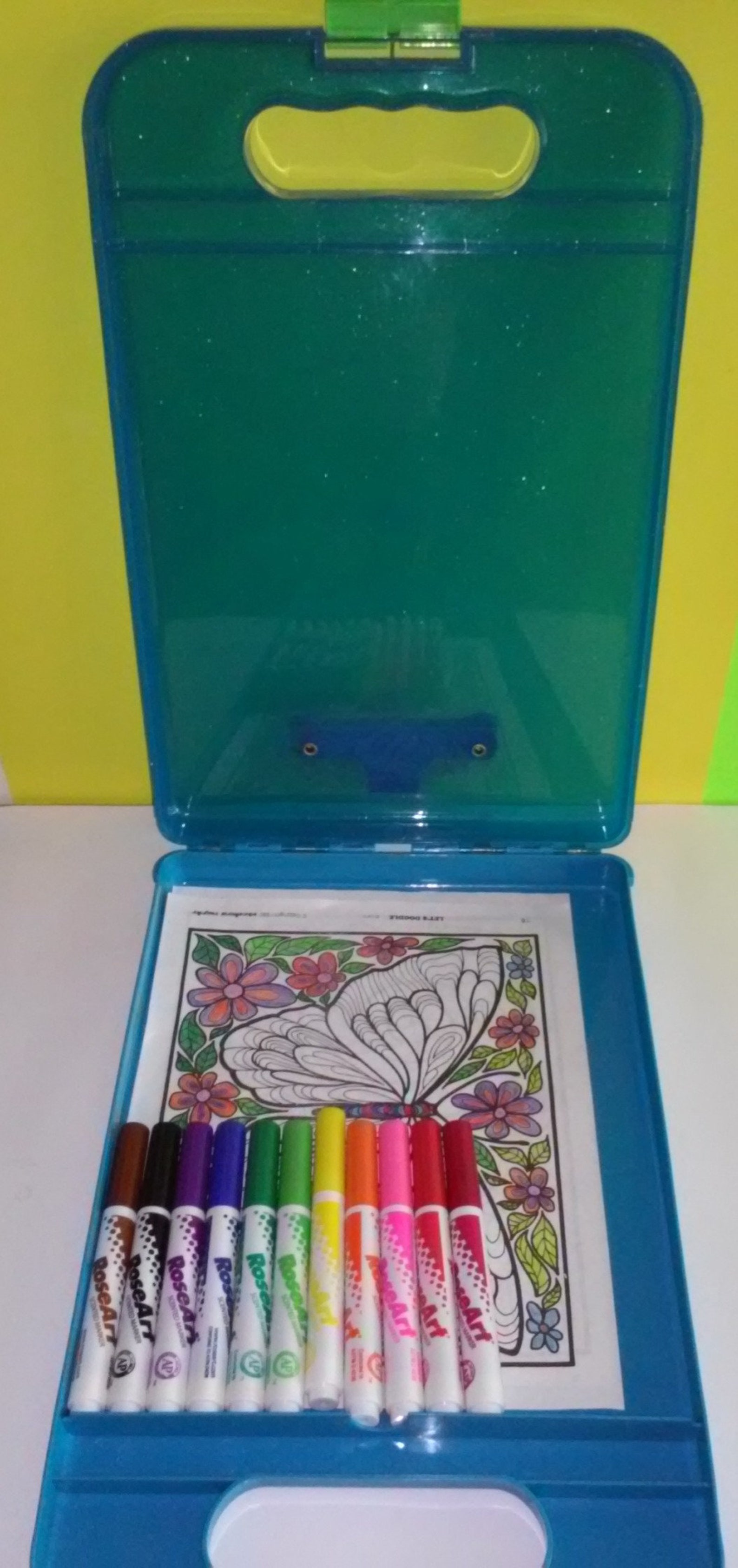 Lisa Frank Clipboard & Rose Art Markers Etsy
