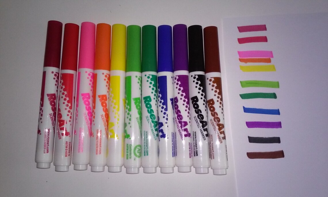 Lisa Frank Clipboard & Rose Art Markers Etsy