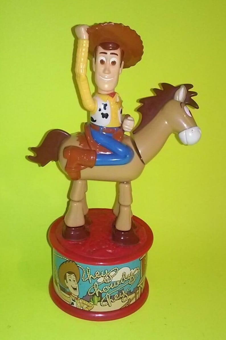 Toy Story 2 Mcds Woody Bulls Eye Candy Dispenser Etsy Toy story 2 mcds woody bulls eye candy dispenser etsy