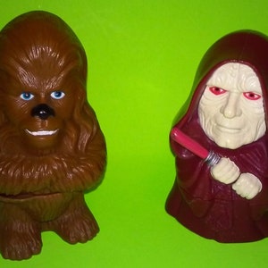 Chewbacca Darth Sidious Spinning Figure Lot
