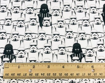 STAR Wars STORMTROOPERS and Darth Vader  100% cotton Fabric starwars