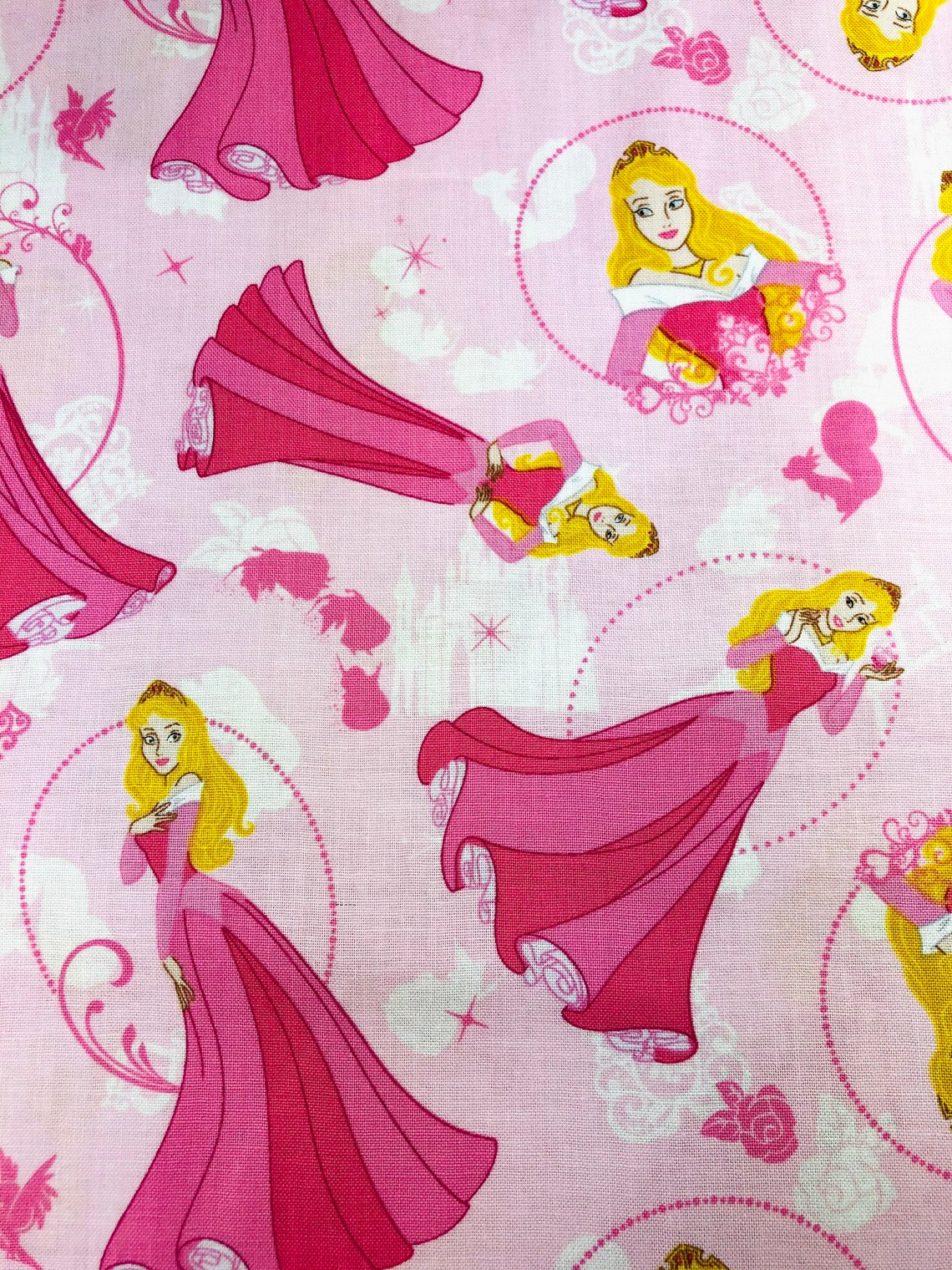 Disney Princess Fabric by the Yard. Classic SLEEPING BEAUTY AURORA