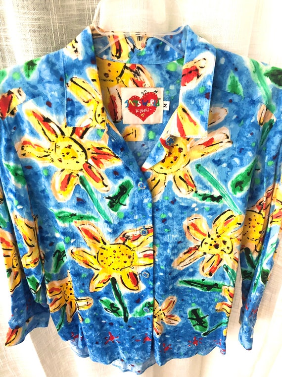 Vintage Jams World Aloha Shirt Kiyoshi 100% rayon mad… - Gem
