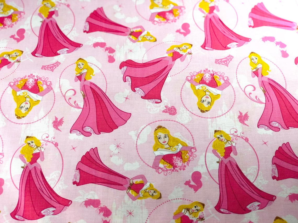 Disney Princess Fabric by the Yard. Classic SLEEPING BEAUTY AURORA