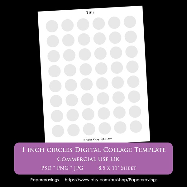 1 Inch Circle - Etsy