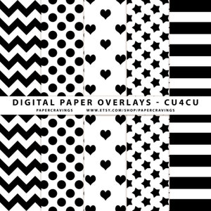 Carta digitale Sovrapposizione Carta Modello Chevron Pois Stelle cuori Strisce CU4CU Uso commerciale Nessun modello di credito Photoshop PSD png