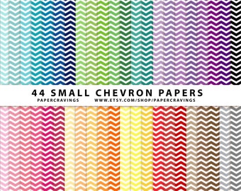 Chevron pequeño paquete de papel Digital 12 "x 12" comercial y Personal uso arco iris 44 hojas INSTANTÁNEA no DESCARGAR ningún crédito regalías libre 19