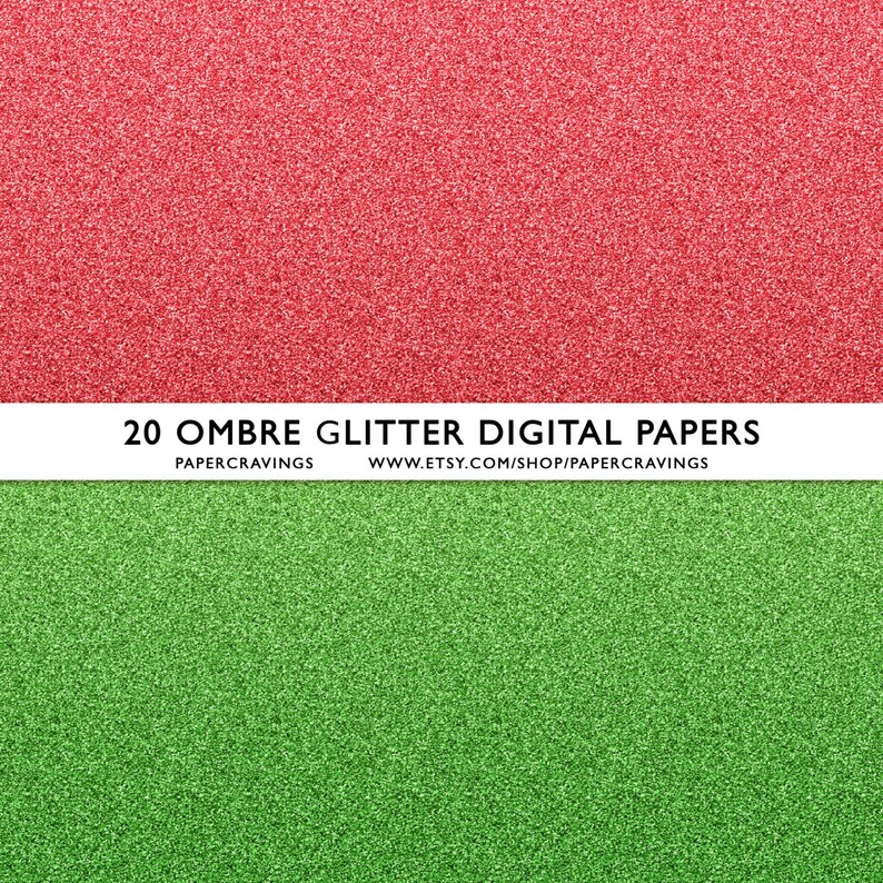 Glitter Digital Paper ombre 12 x 12 Commercial & Personal Use gold silver christmas rainbow no credit printable sparkle INSTANT DOWNLOAD image 3