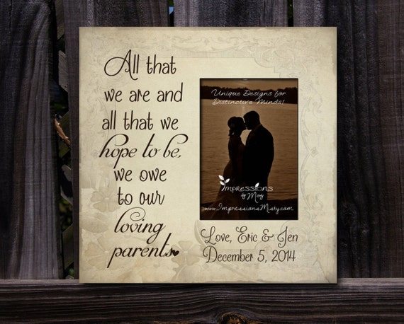 parents of the bride photo frame