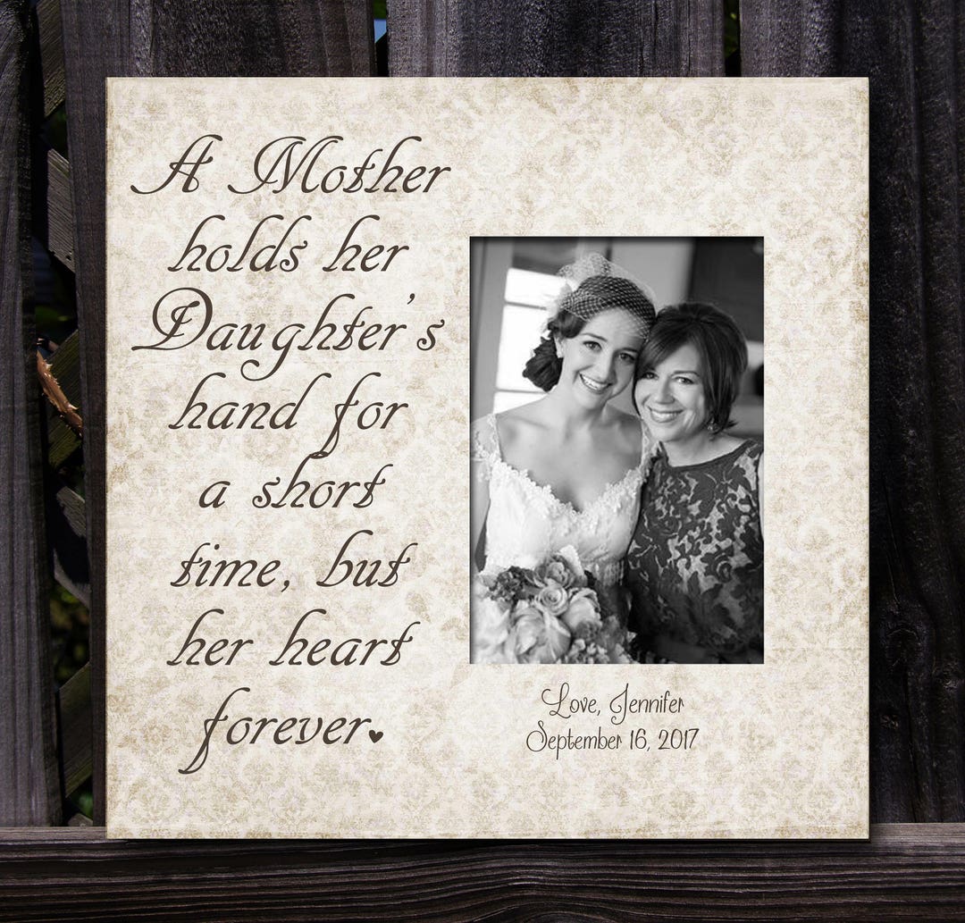 Mother Daughter Gift, Bride Gift, Personalized Wedding Picture Frame