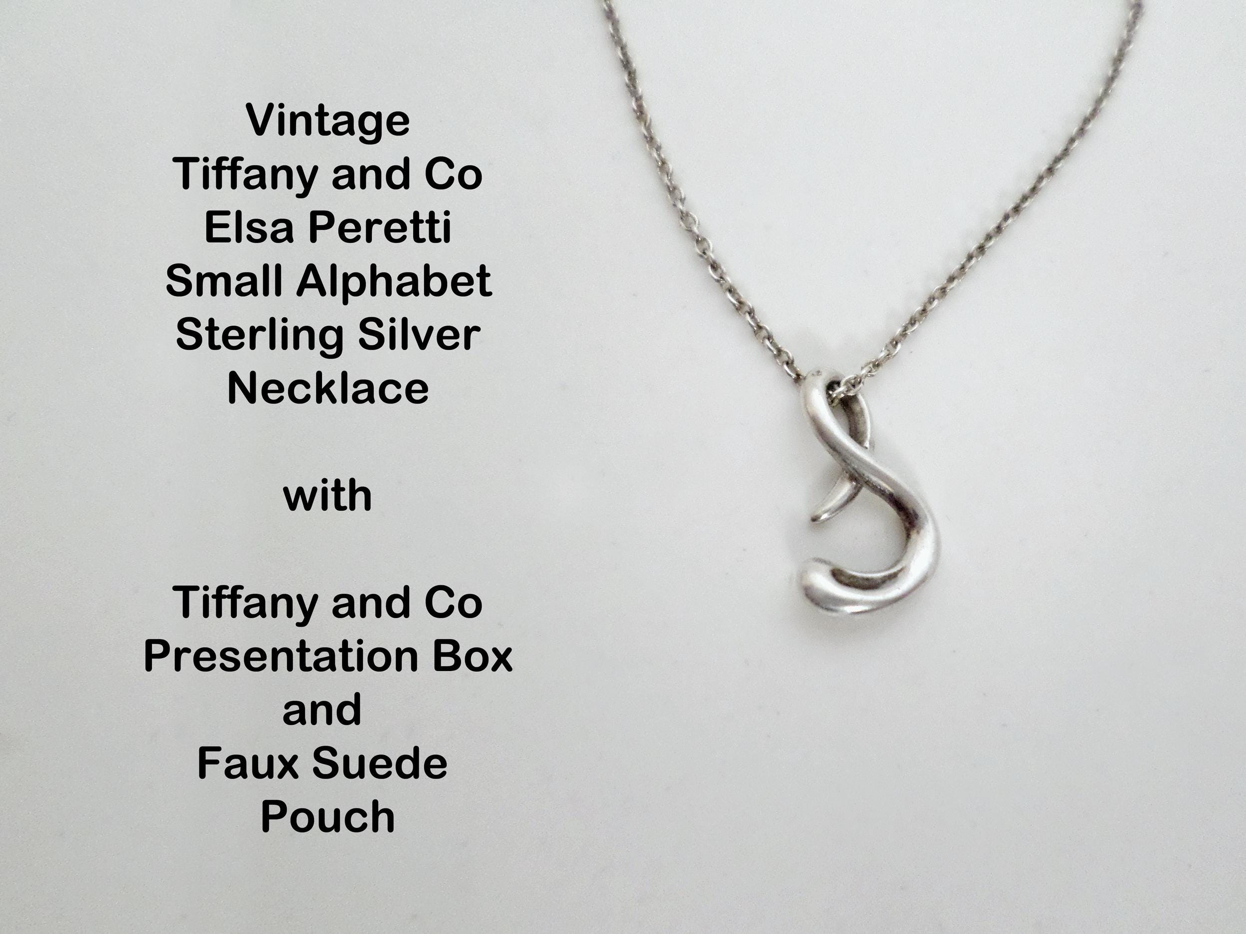 美品】TIFFANY&Co. ノーツレター イニシャルS ディスク ネックレス 