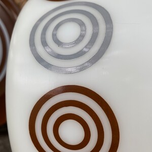 Pyrex Cosmopolitan Casserole Dish Promotional Atomic Circles With Lid ...