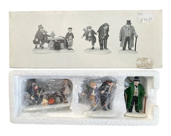 Vintage Department 56 Oliver Twist Figurines, Handpainted Porcelain Set, Heritage Village Collection