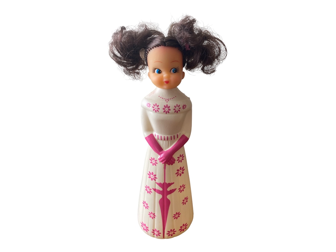 Betty Bubbles Bubble Bath Empty Bottle Pink on White Girl With Etsy