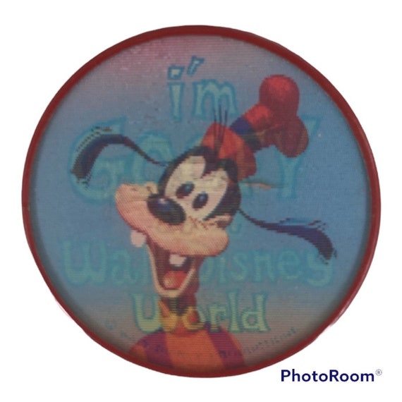 Walt Disney World Vari-Vue Pin Back Button, Goofy… - image 3