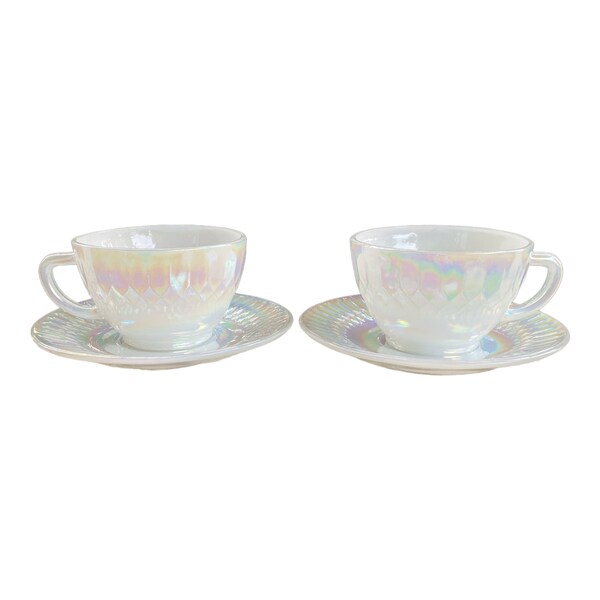 Iridescent Tea Cup Etsy