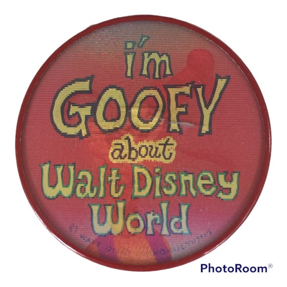 Walt Disney World Vari-Vue Pin Back Button, Goofy… - image 4