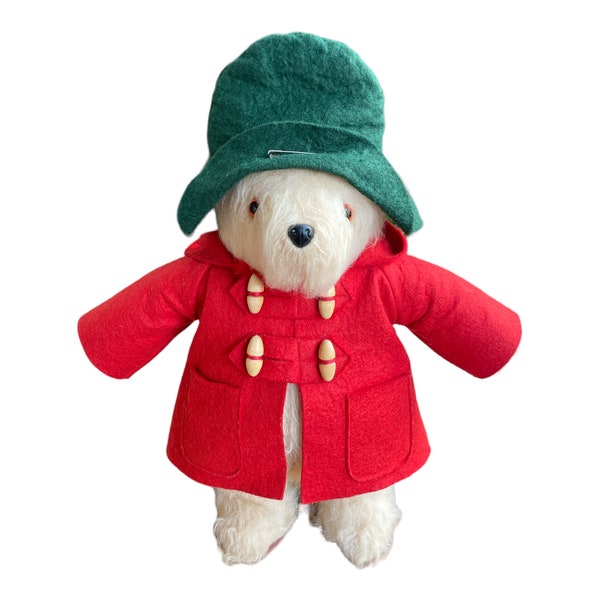 SALE Paddington Bear Dressed in Red Coat and Green Hat by Gabrielle Limited Edition