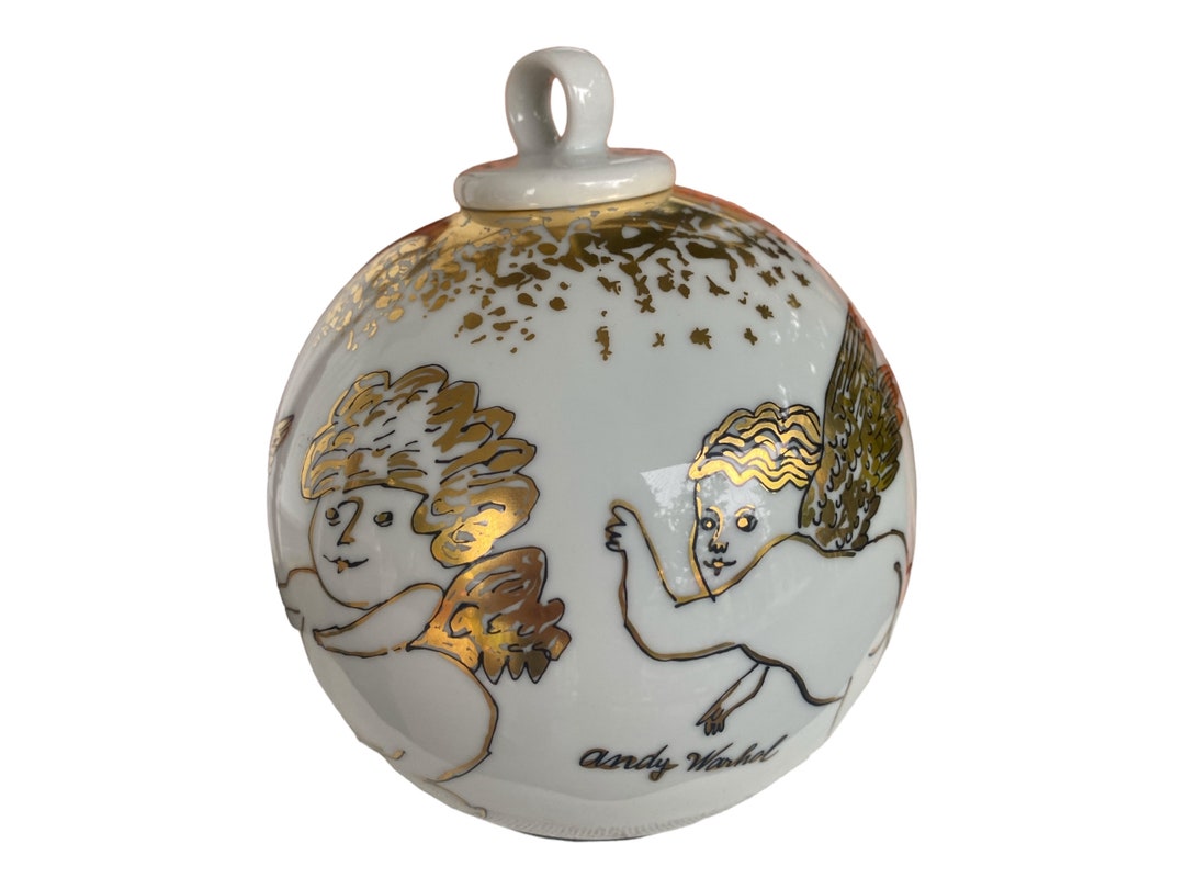 [希少] Andy Warhol Golden Angel Rosenthal Andy Warhol Golden Angels Rosenthal Porcelain Christmas Ornament