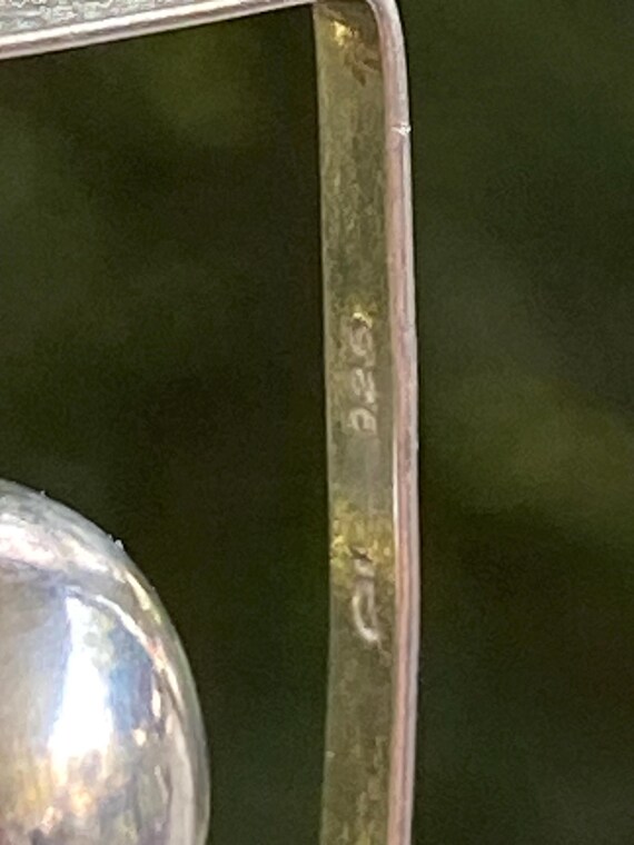 Geometric 925 Rectangular Earrings with Kinetic C… - image 6